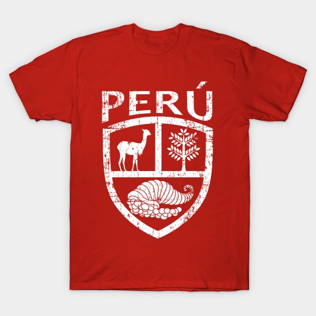 Perú - Escudo - Grunge T-Shirt by verde